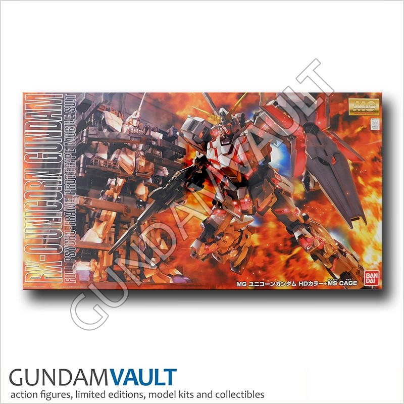 RX-0 Unicorn Gundam [HD Color Ver. + MS Cage] | MG - Master Grade Model Kit
