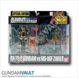 RX-78-2 Gundam vs MS-06F Zaku II Okawara's Illustration Version - Front